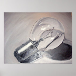 Detta är inte en Poster glödlampa