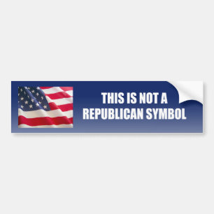 Detta är inte ett republikanskt symbol bildekal