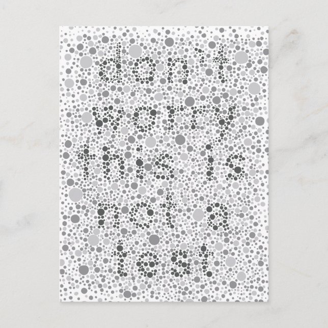 Detta är inte ett test vykort (Framsida)