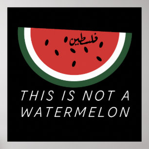 Detta är inte ett vattenmelon - Palestinas vattenm Poster