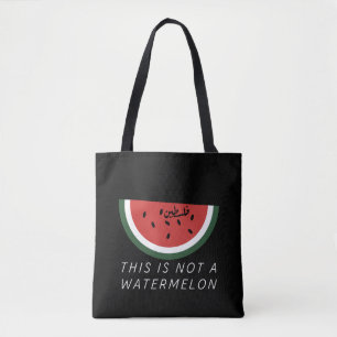 Detta är inte ett vattenmelon - Palestinas vattenm Tygkasse