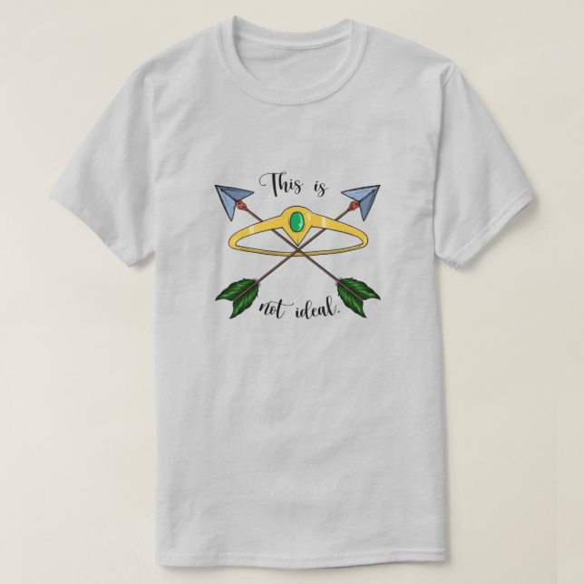 Detta är inte Ideal T-Shirt - Grått (Design framsida)