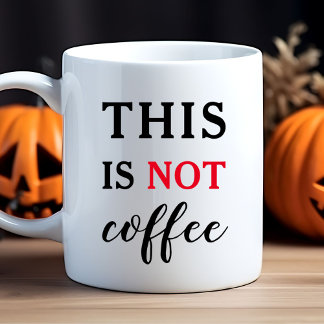 Detta är inte kaffe Roligt citat Kaffemugg
