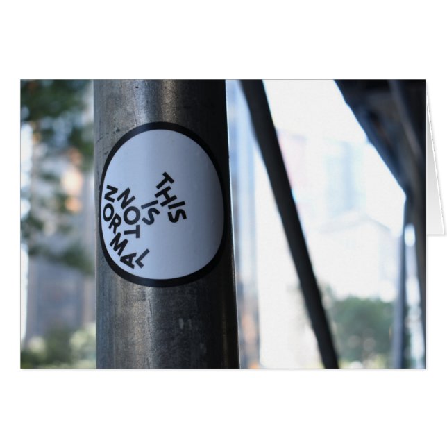 Detta är inte normal gatufotografi Graffiti NYC Hälsningskort (Framsidan Horizontal)