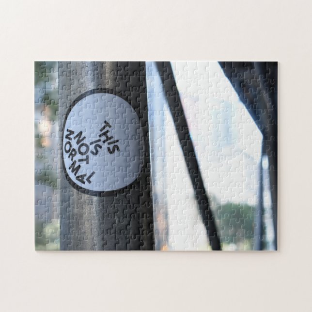 Detta är inte normal gatufotografi Graffiti NYC Pussel (Horisontell)