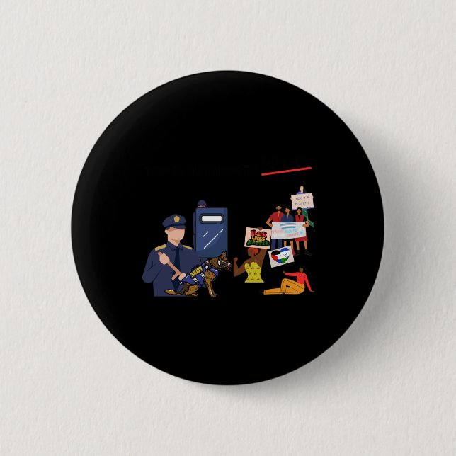 Detta är inte rätt sätt att styra protestkonst knapp (Framsida)