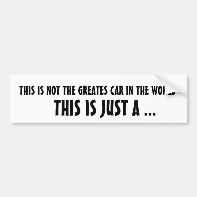 DETTA ÄR INTE VÄRLDENS STÖRSTA BILD BILDEKAL (Framsidan)