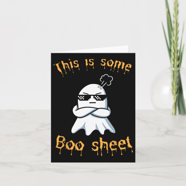 Detta Är Lite Boo-ark Ghost Halloween  Kort (Framsida)