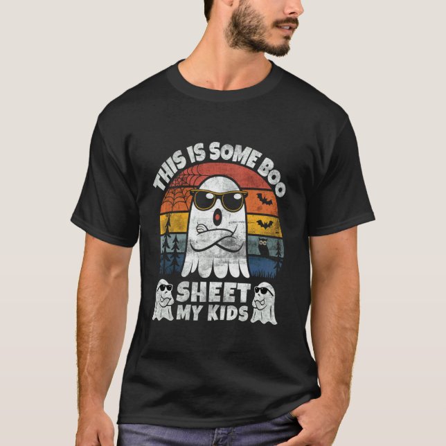 Detta är lite Boo-ark Mitt barn spöke Roligt Hallo T Shirt (Framsida)