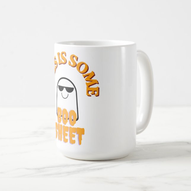 Detta Är Lite Boo-blad – Rolig Halloween-spökkörvn Kaffemugg (Framsida höger)
