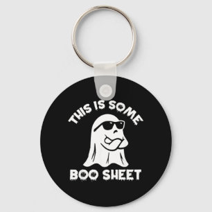 Detta Är Lite Boo-Blad Spöke Roligt Retro Hallowee Nyckelring