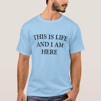 detta är liv t-shirt