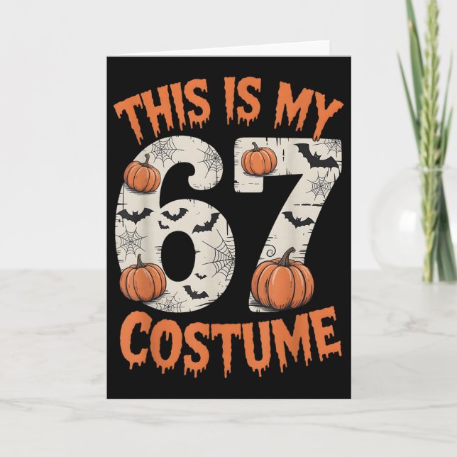 Detta är min 67 Halloweem-kostym  Kort (Framsida)