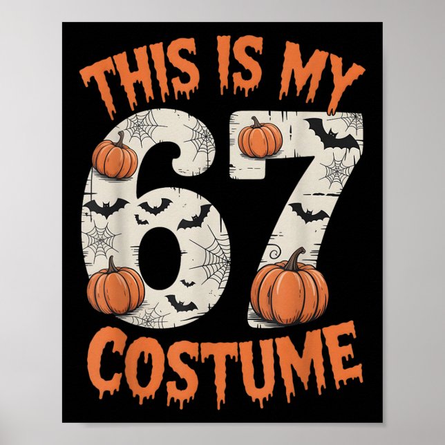Detta är min 67 Halloweenkostym  Poster (Framsidan)