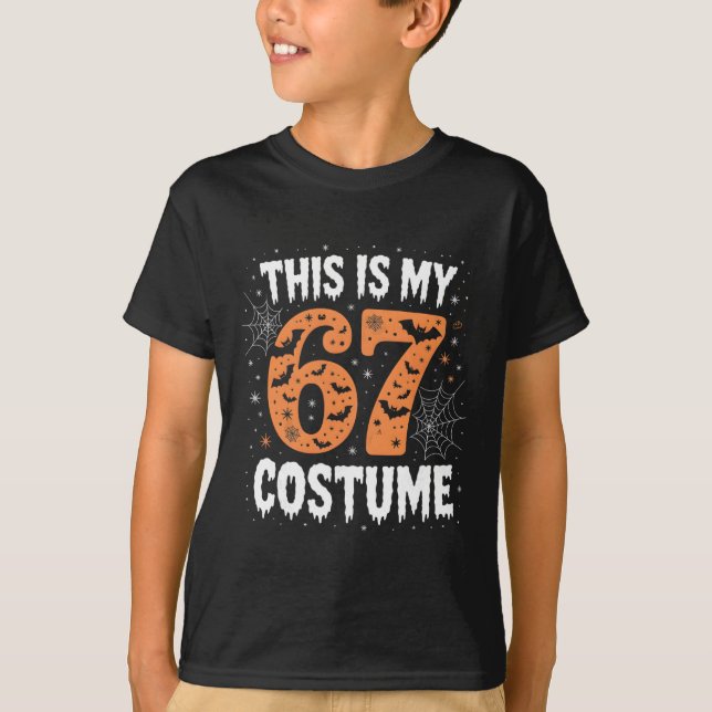Detta är min 67-kostym Lat Brainrot Meme 67 Roligt T Shirt (Framsida)