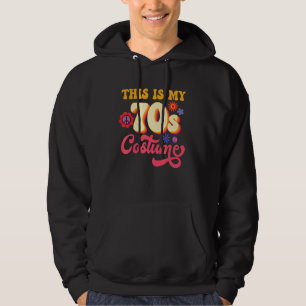 Detta Är Min 70-tals Kostym Groovy Fred Retro Vint Hoodie