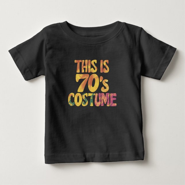 Detta Är Min 70-tals Kostym Groovy Tie Dye Hallowe T Shirt (Framsida)