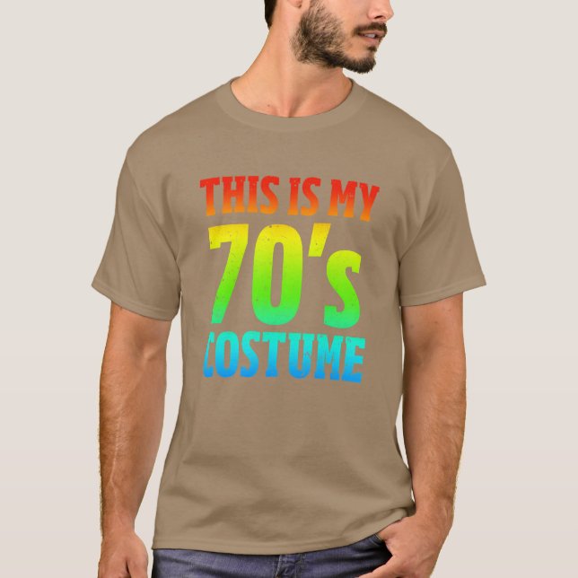 Detta är min 70-talskostym familj t shirt (Framsida)