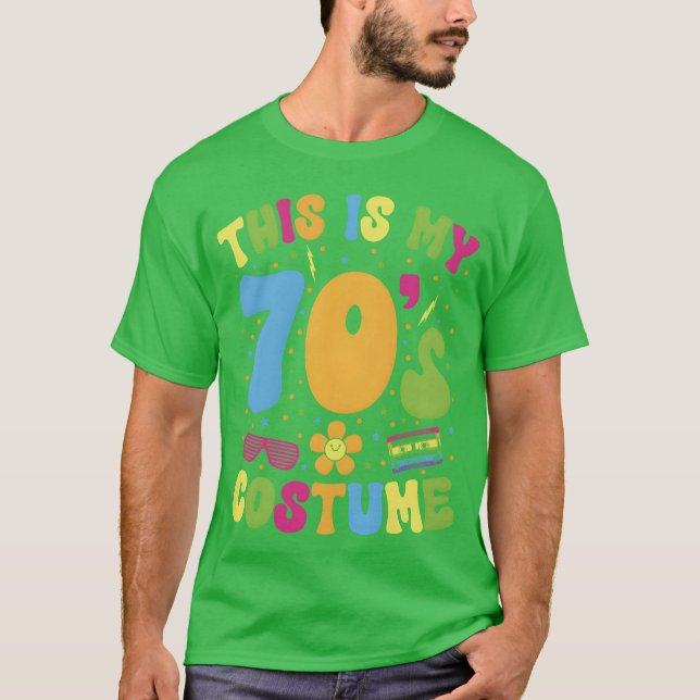 Detta är min 70-talskostym Retro sjuttiotalsfestpr T Shirt (Framsida)