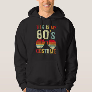 Detta är min 80-tals kostym Åttiotal Retro Kostym Hoodie