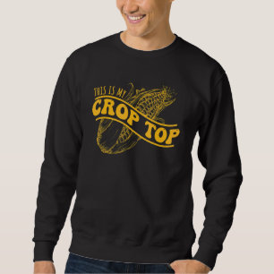 Detta Är Min Crop Top Bonde Odlar Majs 1 Lång Ärmad Tröja