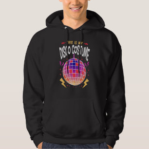 Detta är min Disco-kostym Rolig 70-80-talsfest Hoodie