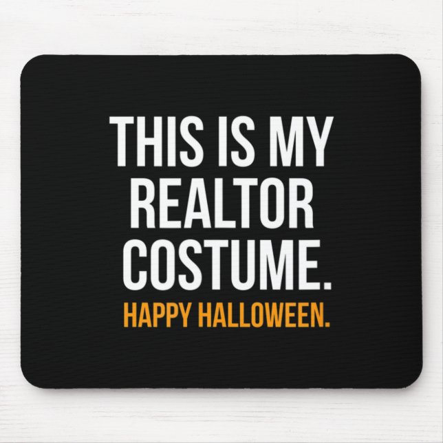 Detta är min fastighetsmäklar-kostym Rolig Hallowe Musmatta (Framsidan)