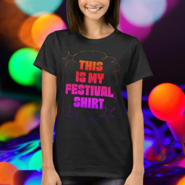 Detta Är Min Festivaltröja Gradient T Shirt (Skapare uppladdad)