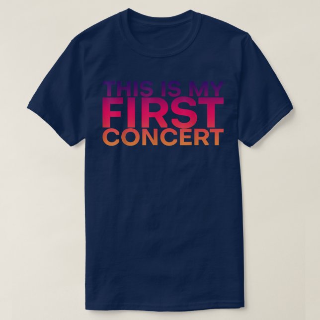 Detta är min första konsert — t shirt (Design framsida)