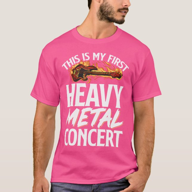 Detta är min första stora konsert i Metall T Shirt (Framsida)