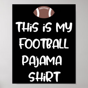 Detta Är Min Fotboll Pyjamas Tröja För Spelare Poj Poster