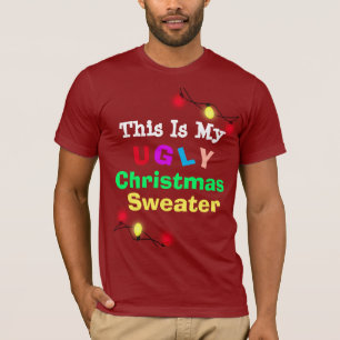 Detta är min Fula jultröja Rolig t-shirt