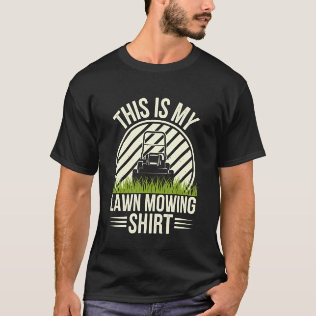 Detta Är Min Gräsklippartröja Gräsklippare Gräsvår T Shirt (Framsida)