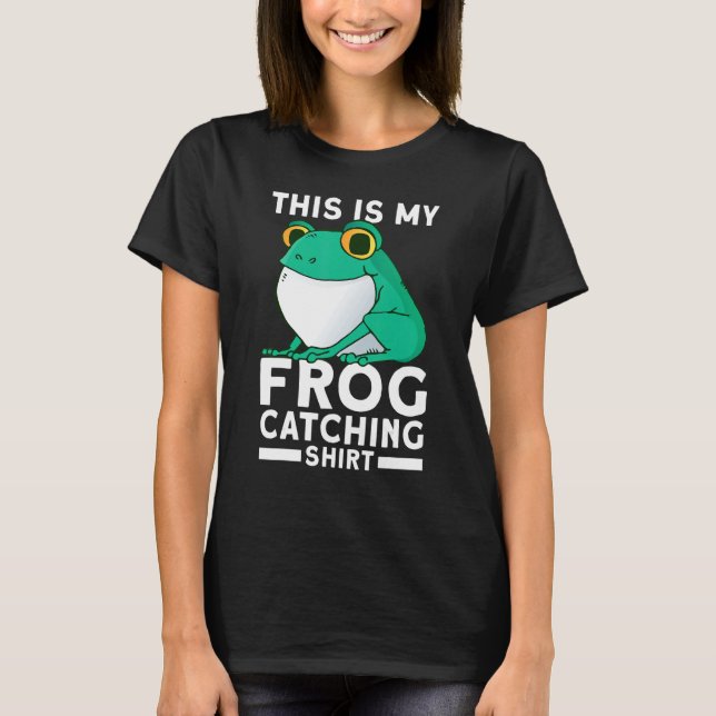 Detta är min grodfångst t shirt (Framsida)