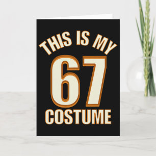 Detta Är Min Halloween 67 Kostym Lata Brainrot Mem Kort