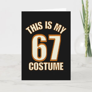 Detta är min Halloween 67-kostym Lazy Brainrot-mem Kort