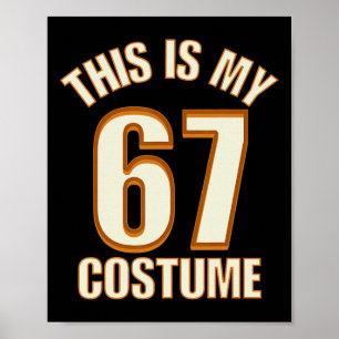 Detta är min Halloween 67-kostym Lazy Brainrot-mem Poster