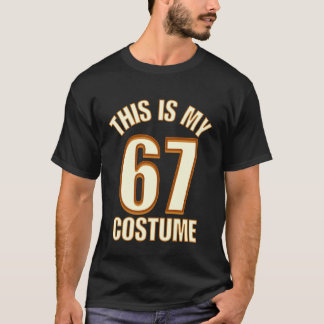 Detta är min Halloween 67-kostym Lazy Brainrot Mem T Shirt