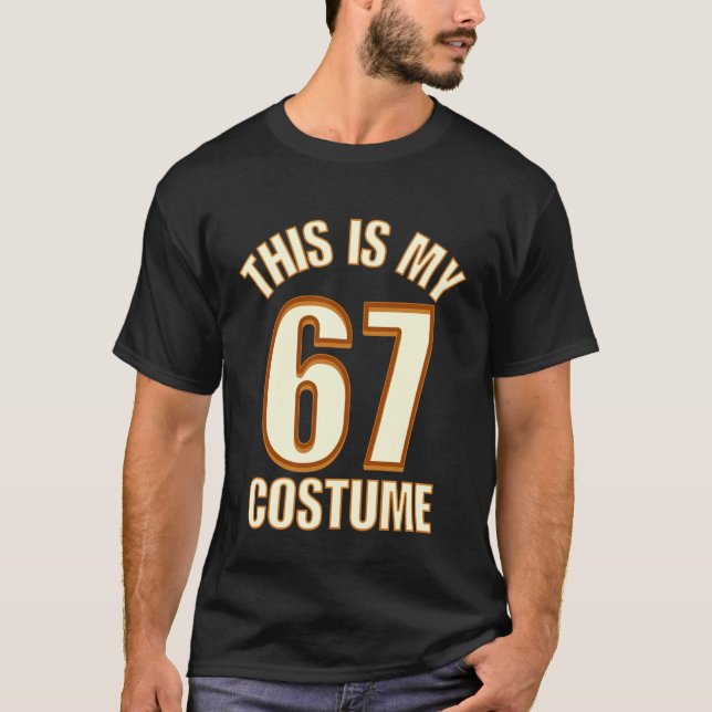 Detta är min Halloween 67-kostym Lazy Brainrot Mem T Shirt (Framsida)