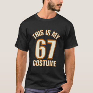Detta är min Halloween 67-kostym Lazy Brainrot Mem T Shirt