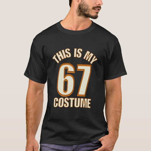 Detta är min Halloween 67-kostym Lazy Brainrot Mem T Shirt (Framsida)