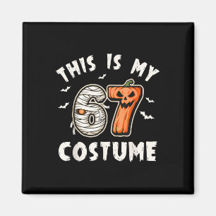 Detta är min Halloween 67-kostym nummer 6 7 Meme Magnet