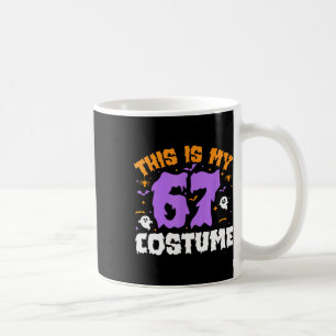 Detta är min Halloween 67 kostym nummer 6 7 meme S Kaffemugg