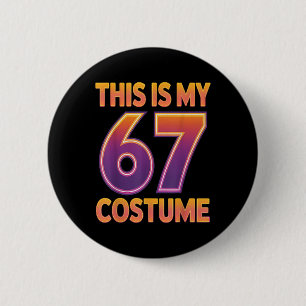 Detta är min Halloween 67 kostym nummer 6 7 meme s Knapp