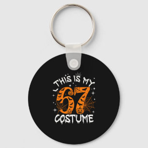 Detta är min Halloween 67-kostym nummer 6 7 Meme S Nyckelring
