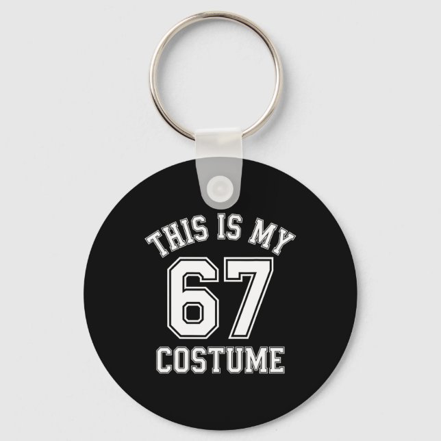 Detta är min Halloween 67-kostym Sport Hummor Gen  Nyckelring (Framsida)