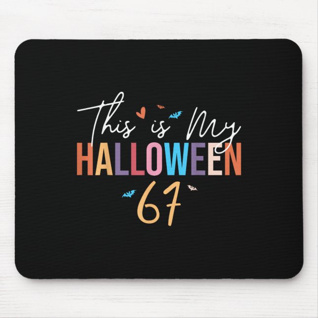 Detta är min Halloween 67 Rolig Six Seven Meme Gen Musmatta (Framsidan)