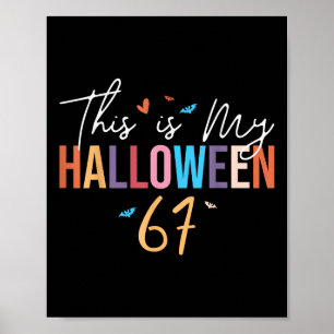 Detta är min Halloween 67 Roliga Six Seven Meme Ge Poster