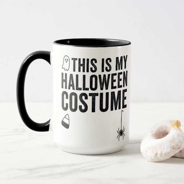 Detta Är Min Halloween-kostym Ghost Spider-design Mugg (Med munk)