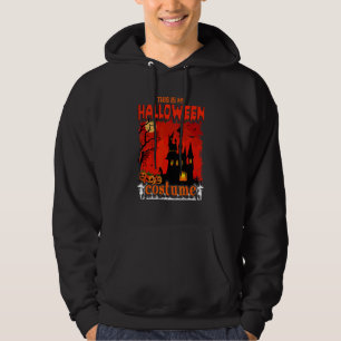 Detta Är Min Halloween Kostym Glad Halloween Appar Hoodie